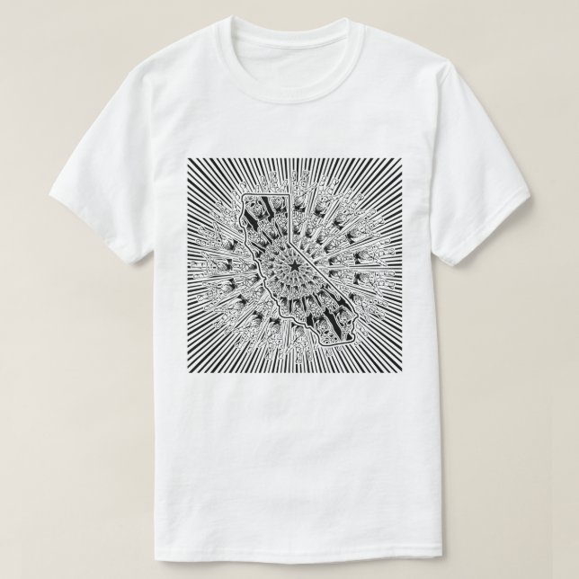Camiseta Amor da Costa Oeste (Frente do Design)