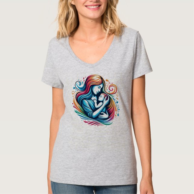 Camiseta Amor da Mãe O Maior Presente Básico Vídeo (Frente)