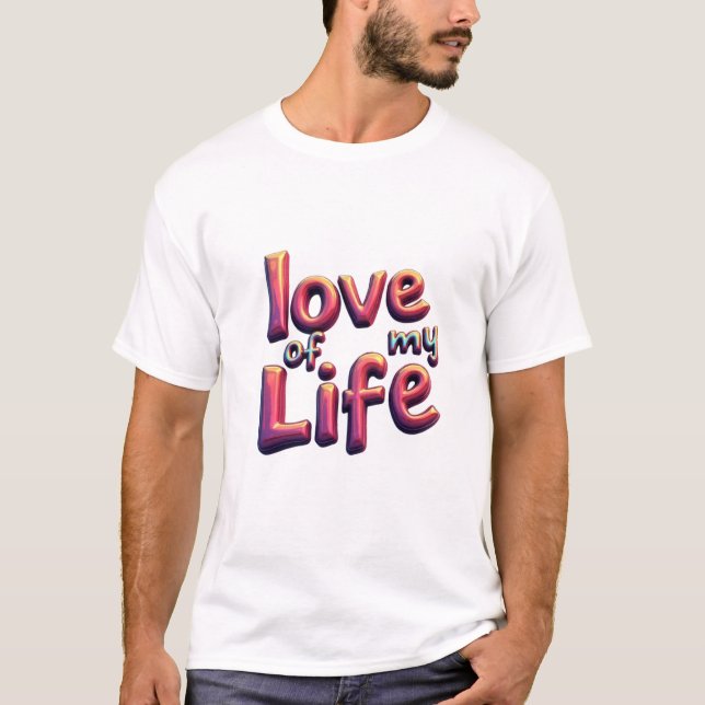 Camiseta Amor da Minha Vida - Romance Sensível (Frente)