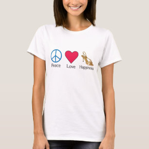 Camiseta Amor da paz e felicidade 3