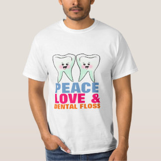 Camiseta Amor da paz e Floss dental