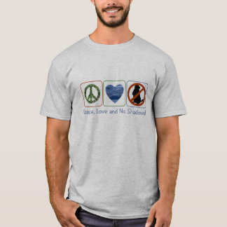 Camiseta Amor da paz e nenhumas sombras