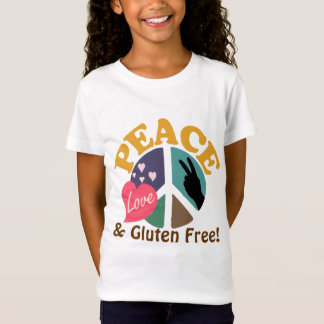 Camiseta Amor da paz e sem glúten