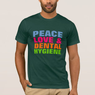 Camiseta Amor da paz & higiene dental