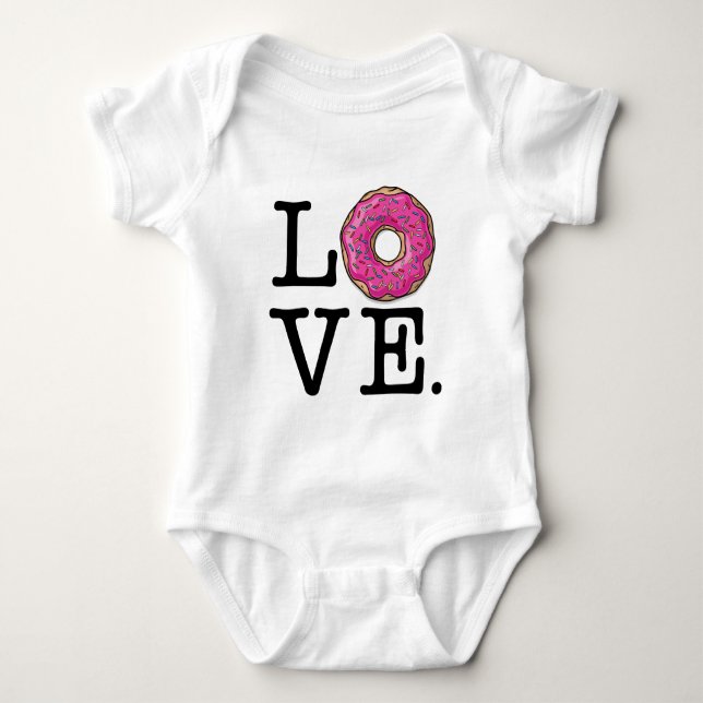 Camiseta Amor da rosquinha engraçado (Frente)