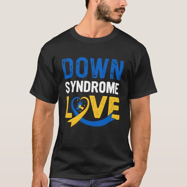 Camiseta Amor da Síndrome de Down, Conscientização da Síndr (Frente)