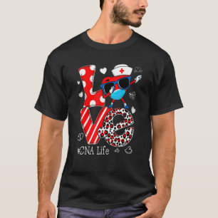 Camiseta Amor Dabbing Coração Enfermagem CNA Enfermeira Vid