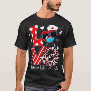 Camiseta Amor Dabbing Heart Nursing Enfermeira Dias de os n