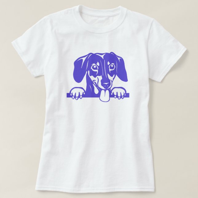 Camiseta Amor Dachshund (Frente do Design)