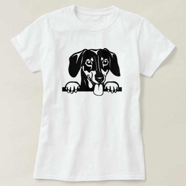 Camiseta Amor Dachshund (Frente do Design)