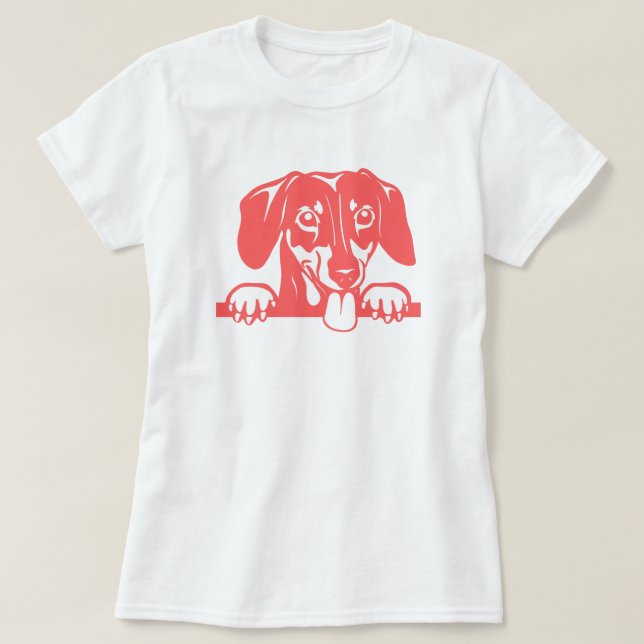 Camiseta Amor Dachshund (Frente do Design)