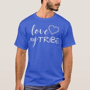 Camiseta Amor das mulheres minha tribo para a mãe, noiva, e