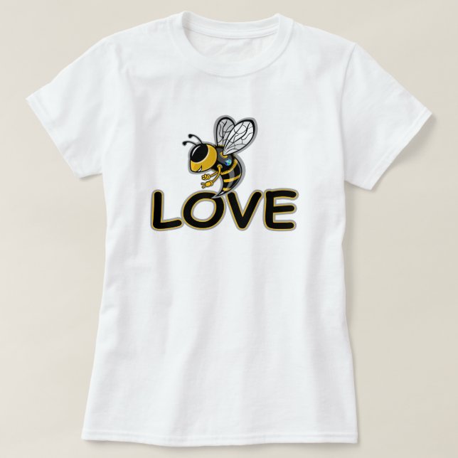 CAMISETA AMOR DE ABELHA  (Frente do Design)