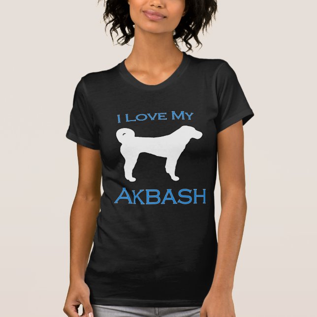 Camiseta Amor de Akbash - azul (Frente)