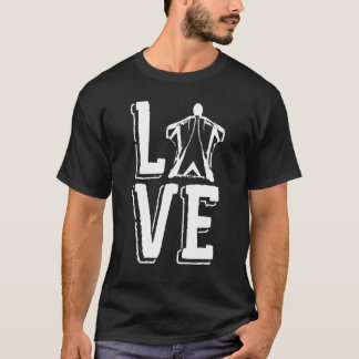 Camiseta Amor de Asa Delta Paracaidismo Basjumper Traje de