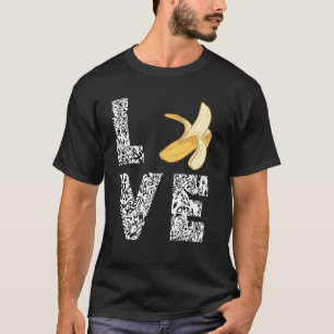 Camiseta Amor de Banana Leopardo Comida Vegana Frutas de Ve