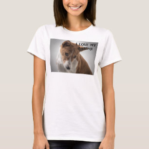 Camiseta amor de basenji com foto