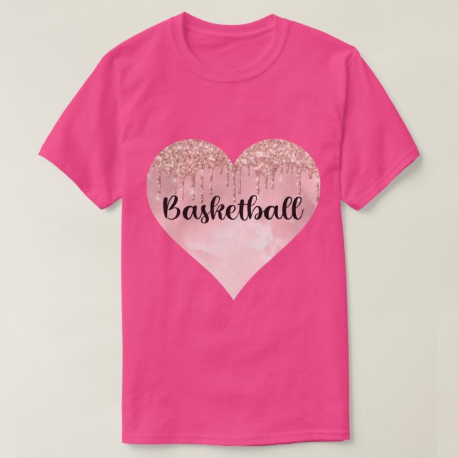 Camiseta Amor de basquete (Frente do Design)