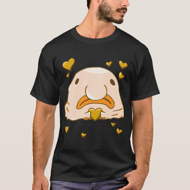 Camiseta Amor de Blobfish (Laranja) (Frente)