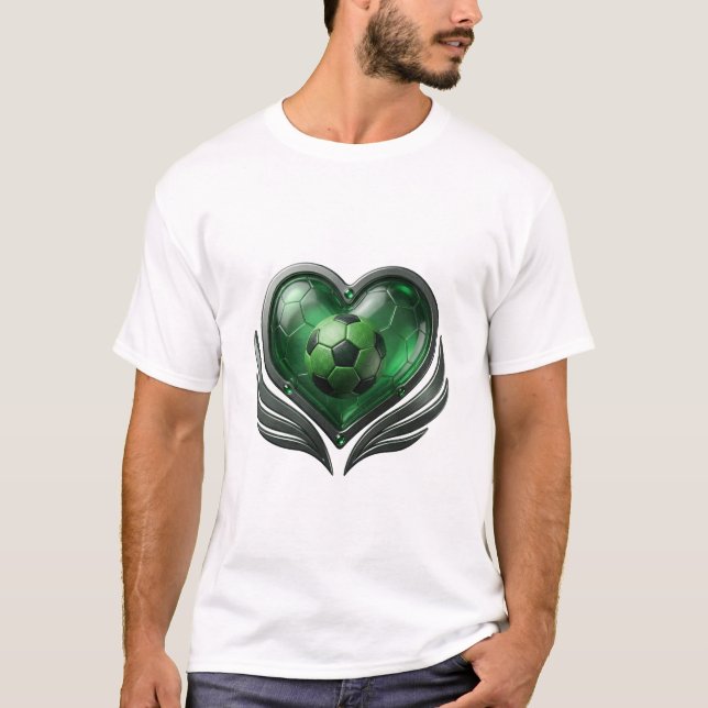 Camiseta amor de bola de coração (Frente)
