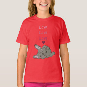 Camiseta Amor de Bulldog Francês