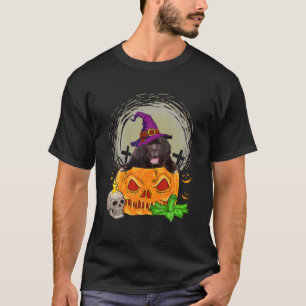 Camiseta Amor de Cão de Halloween, bruxa da Terra Nova e B