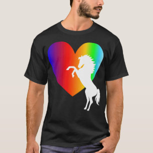 Camiseta Amor de cavalo coração lido