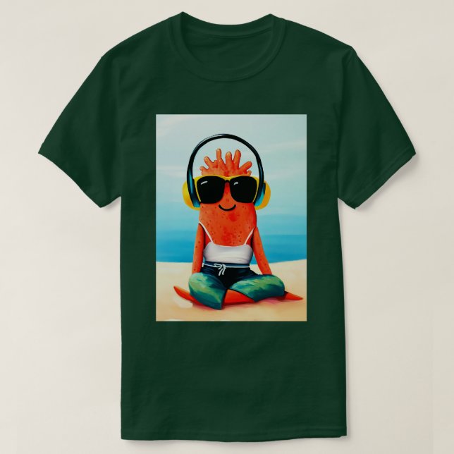 Camiseta Amor de coral Verão (Frente do Design)