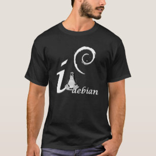 Camiseta Amor de Debian - tema legal do gelo