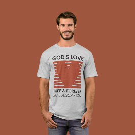 Camiseta Amor de Deus Livre para Sempre Sem Assinatura Cris