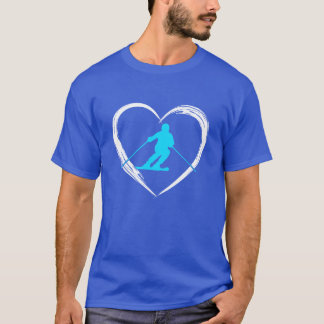Camiseta amor de esqui vintage