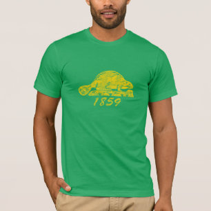 Camiseta Amor de Eugene do castor do Grunge da bandeira do