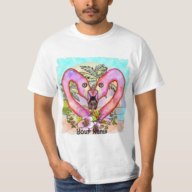 Camiseta Amor de Flamingo  (Frente)