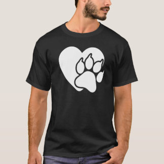 Camiseta Amor de Gato Ouça Pata Gato Gráfico Para Mulheres