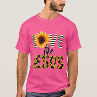 Camiseta Amor De Girassol Como Jesus