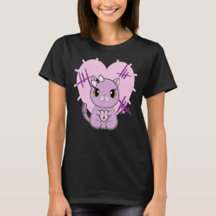 Camiseta Amor de Gótico Pastel Exótico de Ar Curto