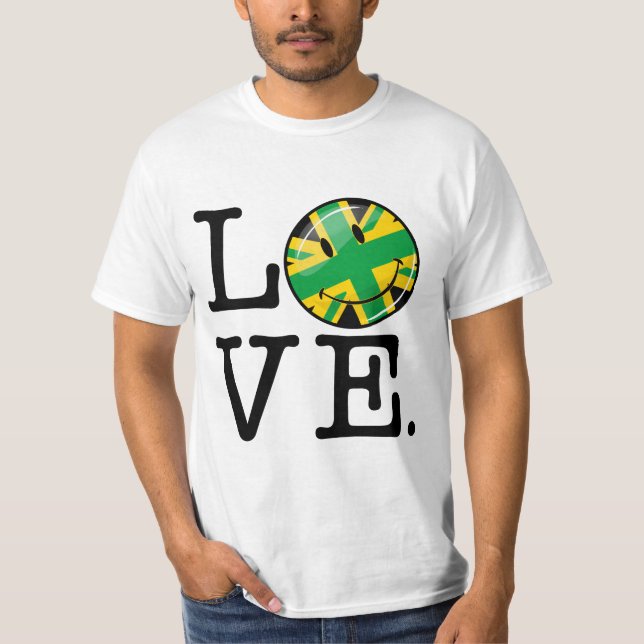 Camiseta Amor de Jamaica e de Grâ Bretanha (Frente)