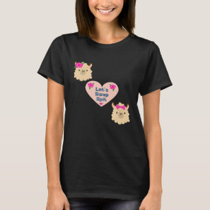 Camiseta Amor de lhama lésbica vamos trocar saliva valentin