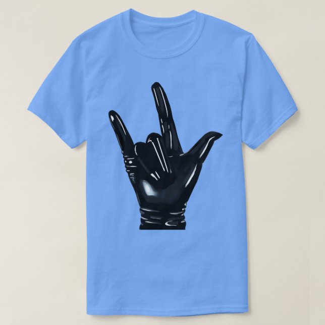 Camiseta Amor de luva negra (Frente do Design)