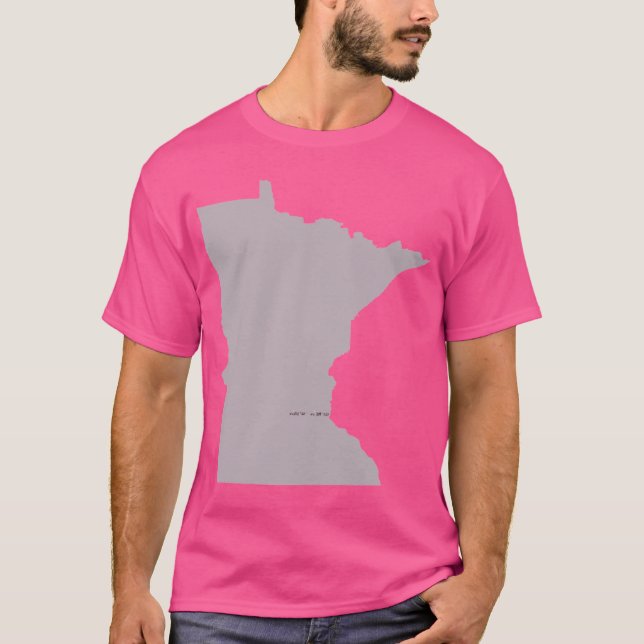 Camiseta Amor de Minnesota em Mauve Ative (Frente)