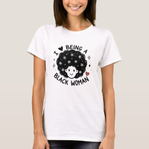 Camiseta Amor de Mulher Negra pelo Cabelo Crespo Empoderame