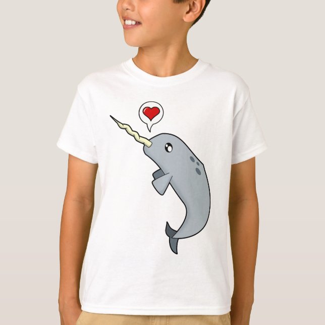 Camiseta Amor de Narwhal (Frente)