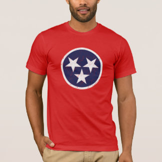 Camiseta Amor de Nashville do Grunge da bandeira do estado