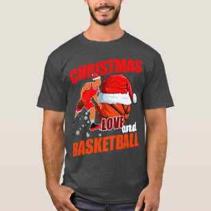 Camiseta Amor de Natal com Clube de Jogadores de Basquete
