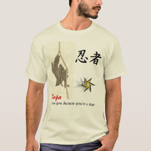 Camiseta Amor de Ninja você porque você é uma estrela