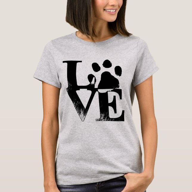 Camiseta Amor de Pata de Cachorro (Frente)