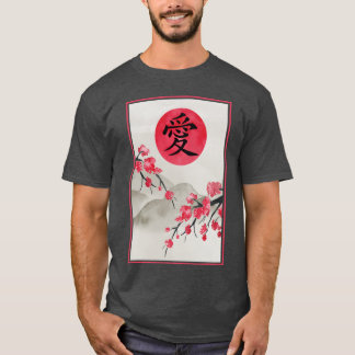 Camiseta Amor de primavera amigos Japão