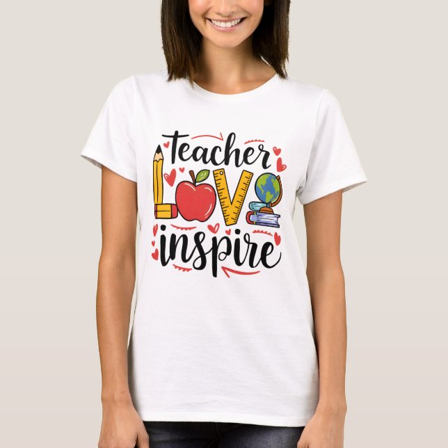 Camiseta Amor de Professor Inspira (Frente)