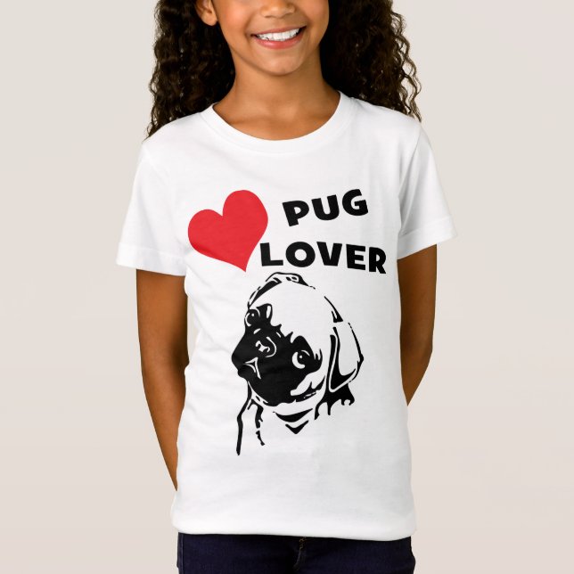 Camiseta Amor de Pug Cujo Cachinho (Frente)