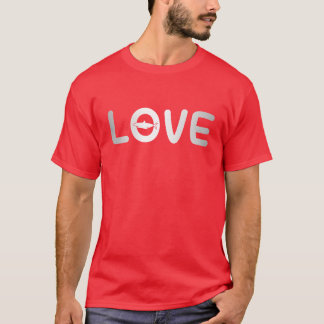 Camiseta amor de tubarão engraçado